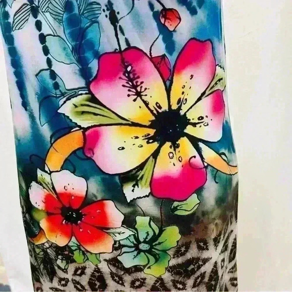 Spy Zone Floral Sleeveless Midi Dress - Picture 10 of 14